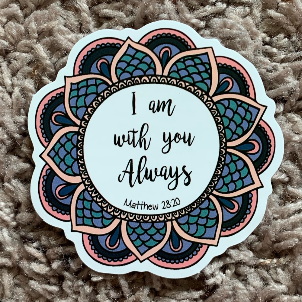 6/$12 Inspirational Vinyl Sticker Matte - Faith